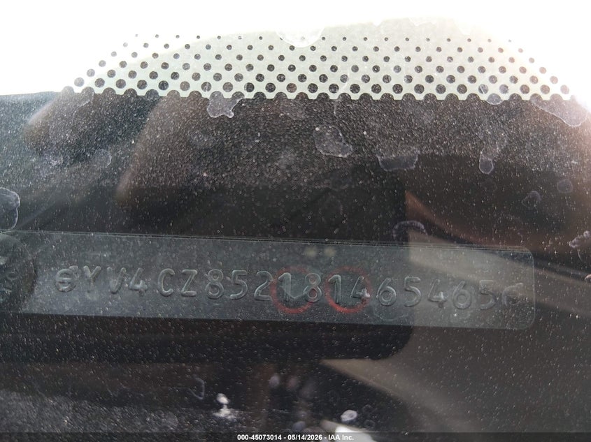 2008 Volvo Xc90 VIN YV4CZ852181465465 IAAI salvage auction — HAIL, Clear (Oklahoma), sold $550 on 2026-08-01 (photo 9)