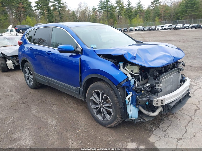 2021 Honda Cr-v VIN 7FARW2H80ME001592 IAAI salvage auction — FRONT END, Salvage (Massachusetts), sold $9,200 on 2026-07-24 (photo 1)