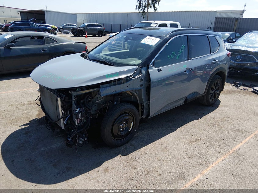 2023 Nissan Rogue VIN JN8BT3BA4PW009125 IAAI salvage auction — FRONT END, Salvage (California), sold $7,200 on 2026-07-13 (photo 2)