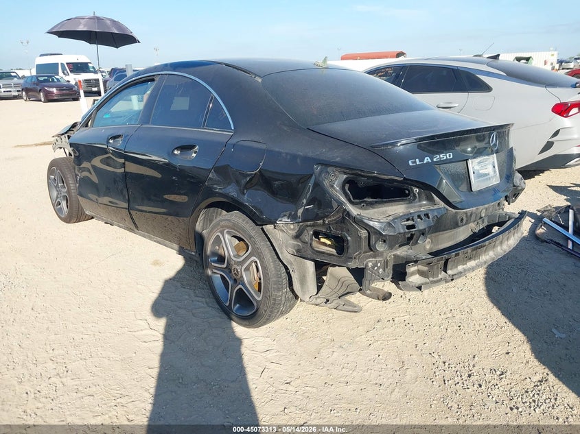 2019 Mercedes-benz Cla-klasse VIN WDDSJ4EB0KN710860 IAAI salvage auction — FRONT & REAR, Original (Texas), sold $2,150 on 2026-07-29 (photo 3)