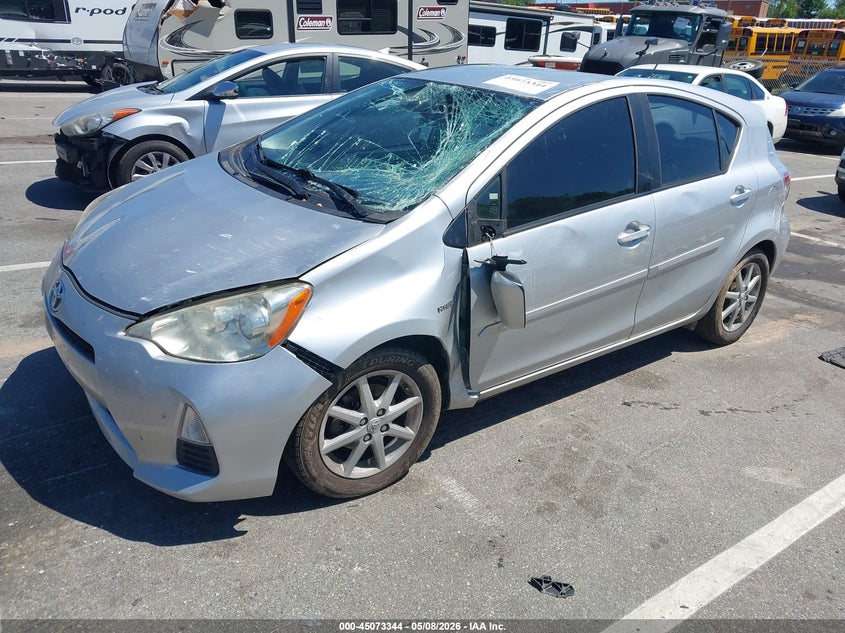 2013 Toyota Prius c VIN JTDKDTB34D1534222 IAAI salvage auction — SIDE, Salvage (North Carolina), sold $725 on 2026-07-09 (photo 2)
