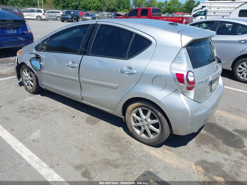 2013 Toyota Prius c VIN JTDKDTB34D1534222 IAAI salvage auction — SIDE, Salvage (North Carolina), sold $725 on 2026-07-09 (photo 3)