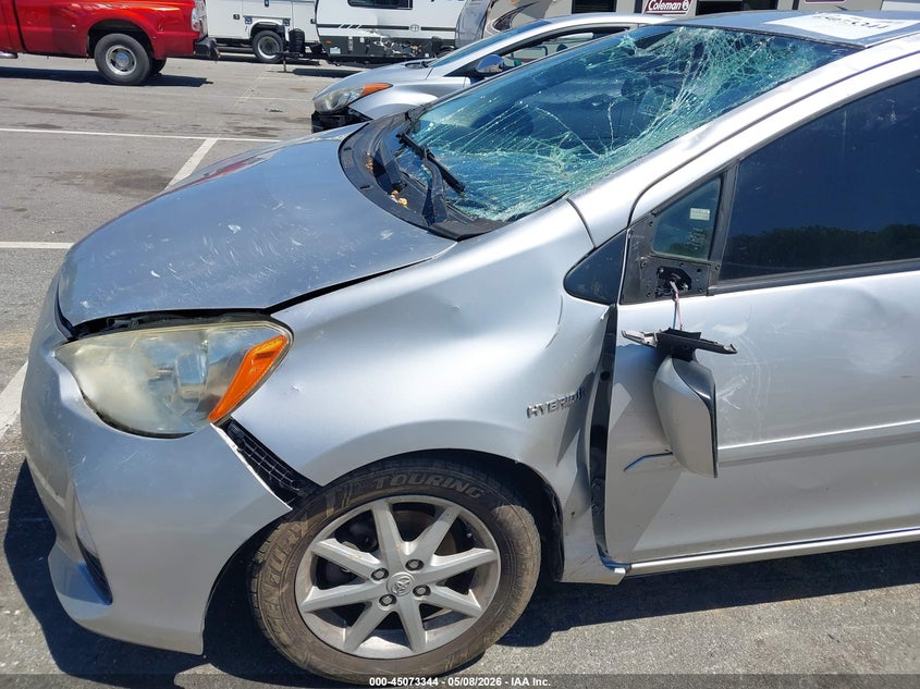 2013 Toyota Prius c VIN JTDKDTB34D1534222 IAAI salvage auction — SIDE, Salvage (North Carolina), sold $725 on 2026-07-09 (photo 6)