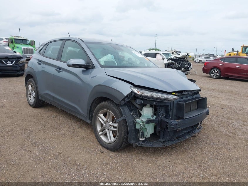 2021 Hyundai Kona VIN KM8K1CAA2MU644480 IAAI salvage auction — FRONT END, Salvage (Texas), sold $1,050 on 2026-07-21 (photo 1)