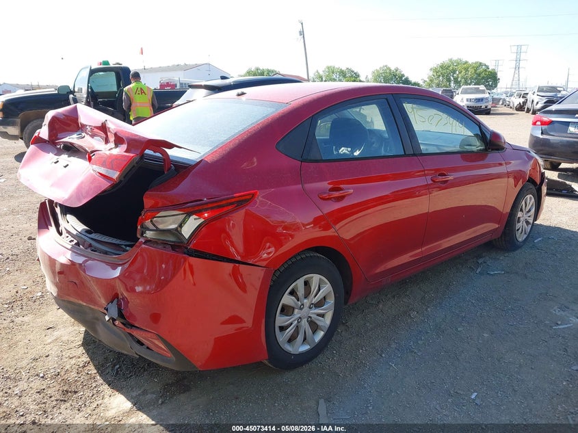 2019 Hyundai Accent VIN 3KPC24A39KE065110 IAAI salvage auction — REAR END, Salvage (Indiana), sold $1,500 on 2026-07-18 (photo 4)