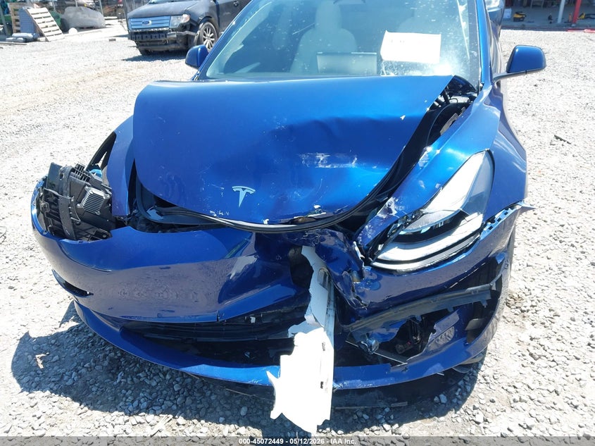 2022 Tesla Model 3 VIN 5YJ3E1EC1NF308536 IAAI salvage auction — FRONT END, Salvage (North Carolina), sold $7,200 on 2026-07-15 (photo 6)