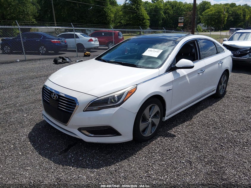 2016 Hyundai Sonata VIN KMHE34L11GA025529 IAAI salvage auction — RIGHT FRONT, Clear (South Carolina), sold $2,400 on 2026-07-07 (photo 2)
