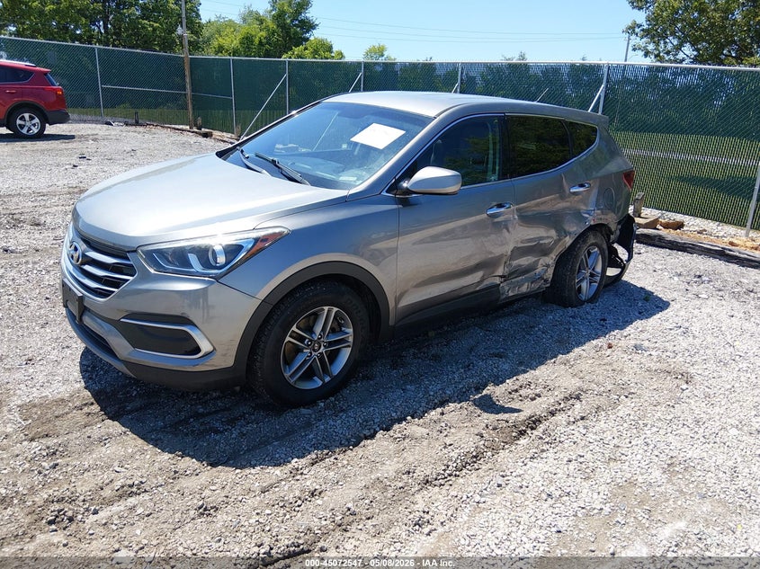 2018 Hyundai Santa fe VIN 5XYZT3LB9JG533117 IAAI salvage auction — SIDE, Salvage Title, sold $1,450 on 2026-07-31 (photo 2)