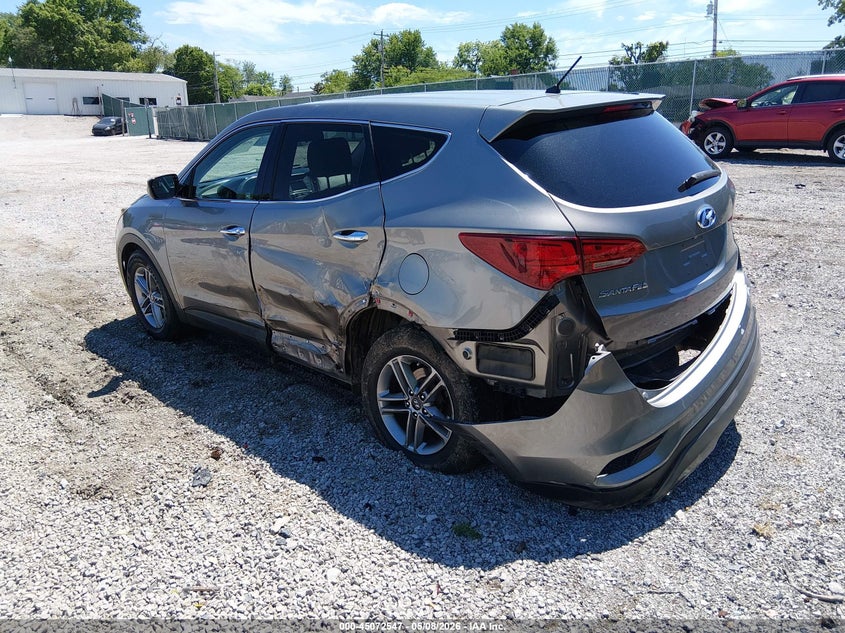 2018 Hyundai Santa fe VIN 5XYZT3LB9JG533117 IAAI salvage auction — SIDE, Salvage Title, sold $2,000 on 2026-07-31 (photo 3)