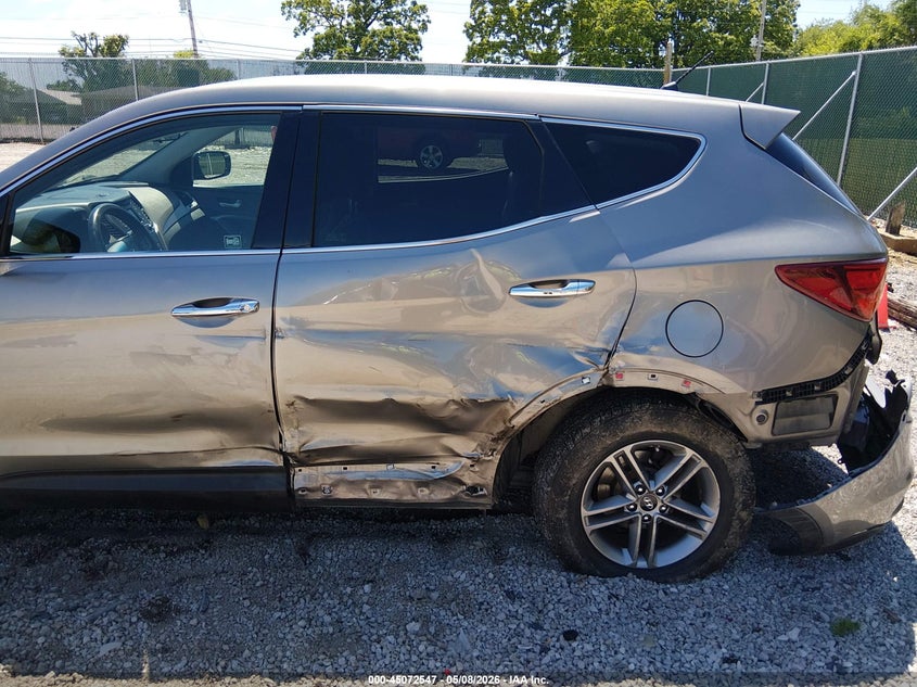 2018 Hyundai Santa fe VIN 5XYZT3LB9JG533117 IAAI salvage auction — SIDE, Salvage Title, sold $2,000 on 2026-07-31 (photo 6)