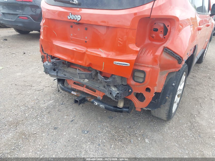 2017 Jeep Renegade VIN ZACCJABB5HPG24185 IAAI salvage auction — REAR END, Salvage Title, sold $1,450 on 2026-07-09 (photo 6)