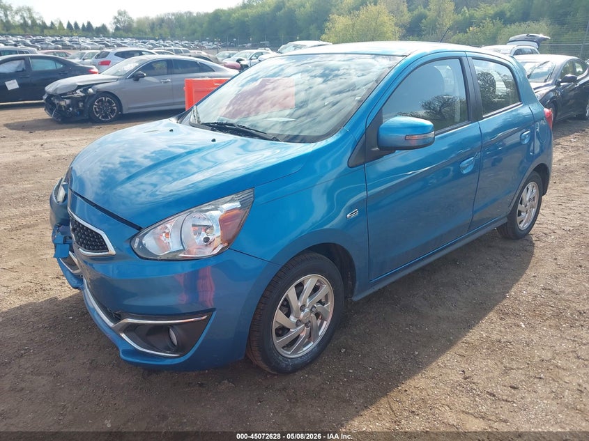 2019 Mitsubishi Mirage VIN ML32A4HJXKH008706 IAAI salvage auction — RIGHT FRONT, Salvage (Illinois), sold $1,200 on 2026-07-15 (photo 2)