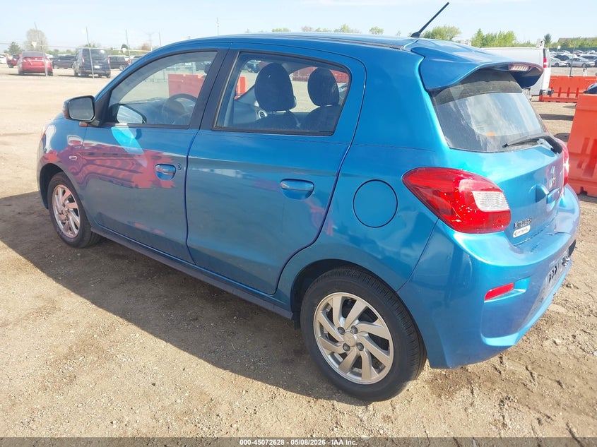2019 Mitsubishi Mirage VIN ML32A4HJXKH008706 IAAI salvage auction — RIGHT FRONT, Salvage (Illinois), sold $1,200 on 2026-07-15 (photo 3)