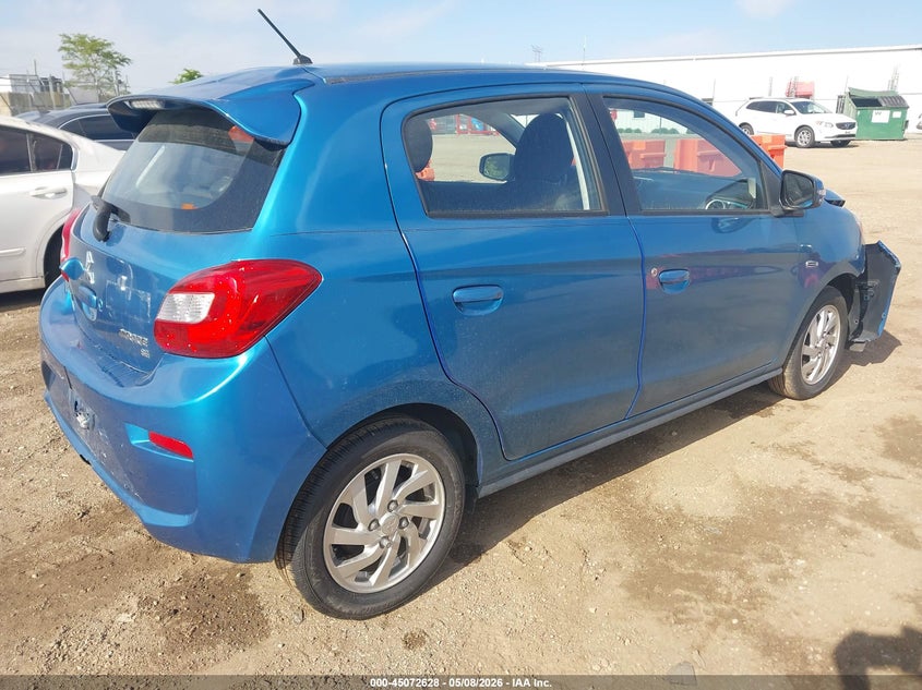 2019 Mitsubishi Mirage VIN ML32A4HJXKH008706 IAAI salvage auction — RIGHT FRONT, Salvage (Illinois), sold $1,200 on 2026-07-15 (photo 4)