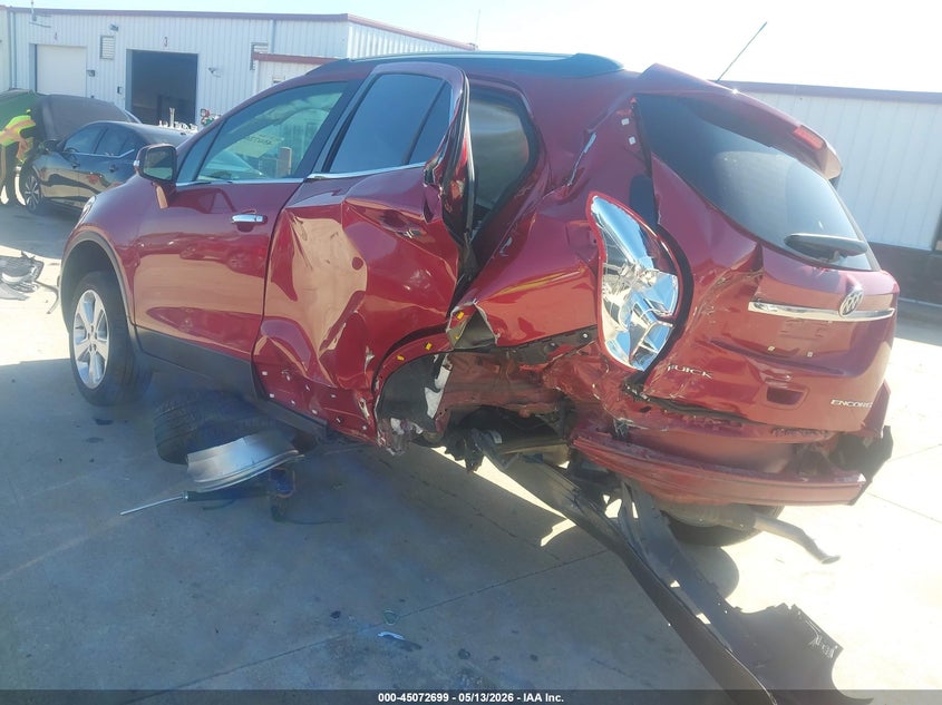 2016 Buick Encore VIN KL4CJASB7GB744797 IAAI salvage auction — REAR END, Salvage (Missouri), sold $1,050 on 2026-07-28 (photo 3)