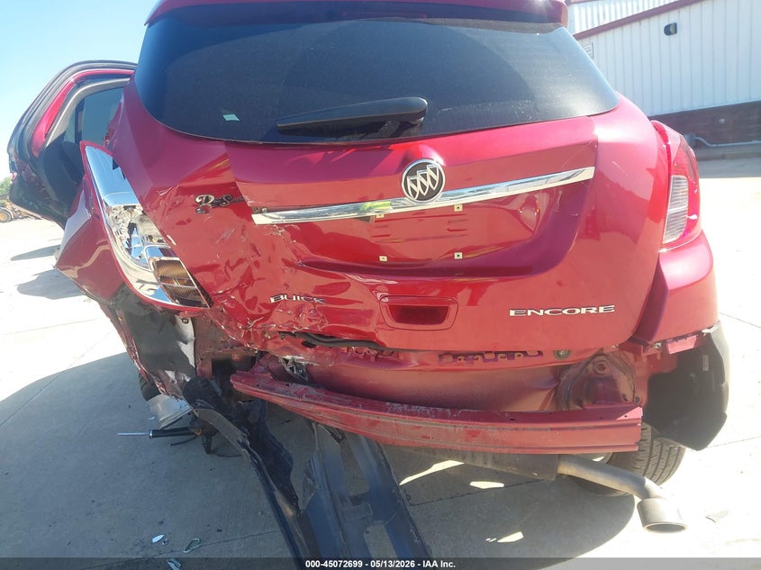 2016 Buick Encore VIN KL4CJASB7GB744797 IAAI salvage auction — REAR END, Salvage (Missouri), sold $1,050 on 2026-07-28 (photo 6)
