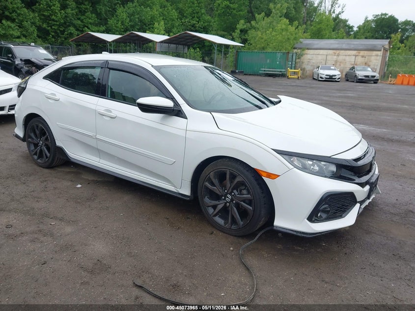 2018 Honda Civic VIN SHHFK7H42JU410451 IAAI salvage auction — LEFT FRONT, Salvage Title, sold $3,000 on 2026-07-28 (photo 1)