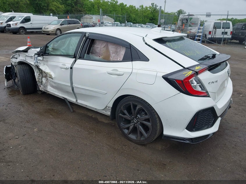 2018 Honda Civic VIN SHHFK7H42JU410451 IAAI salvage auction — LEFT FRONT, Salvage Title, sold $3,000 on 2026-07-28 (photo 3)