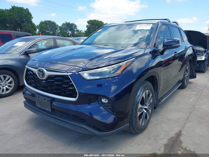 2021 Toyota Highlander VIN 5TDGZRAH6MS033598 IAAI salvage auction — REAR END, Original (Texas), sold $13,950 on 2026-07-07 (photo 2)
