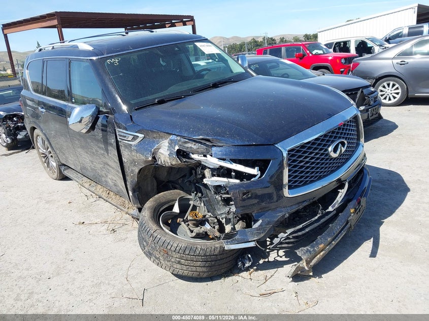 2019 Infiniti Qx80 VIN JN8AZ2NC8K9460258 IAAI salvage auction — ENGINE DAMAGE, Salvage (Oregon), sold $4,700 on 2026-07-30 (photo 1)