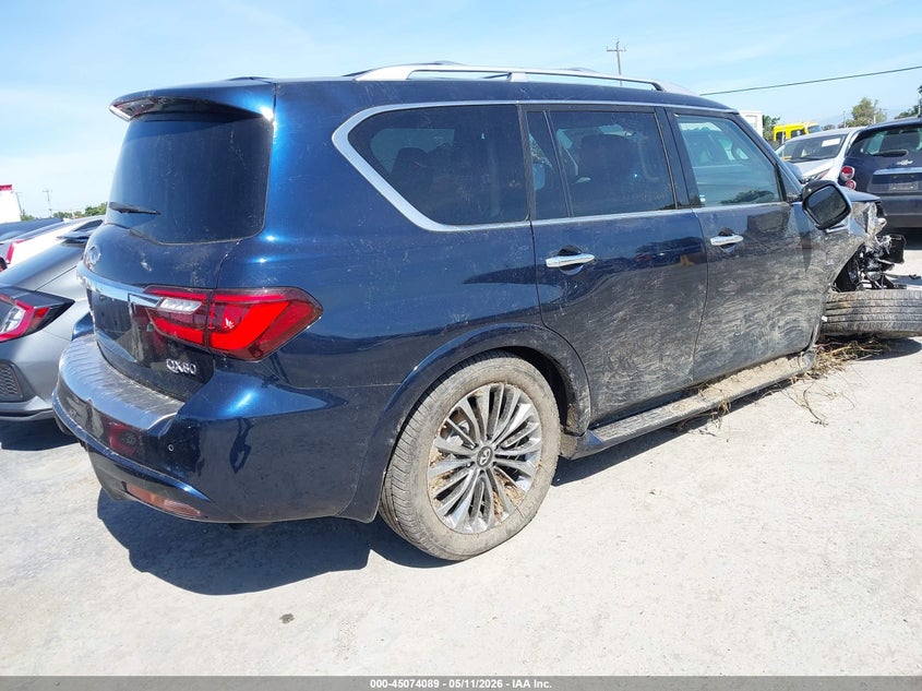 2019 Infiniti Qx80 VIN JN8AZ2NC8K9460258 IAAI salvage auction — ENGINE DAMAGE, Salvage (Oregon), sold $4,700 on 2026-07-30 (photo 4)