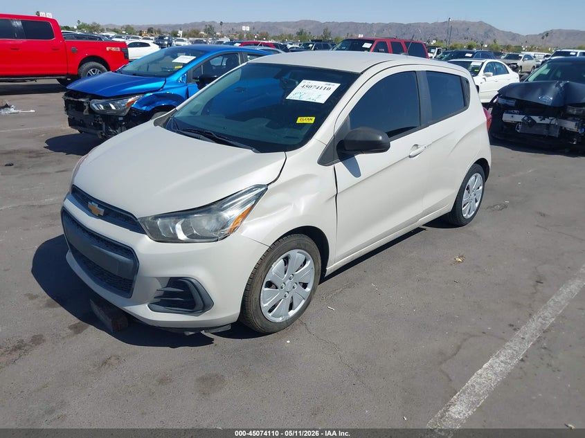 2017 Chevrolet Spark VIN KL8CB6SA9HC767932 IAAI salvage auction — LEFT FRONT, Salvage (Arizona), sold $1,850 on 2026-07-07 (photo 2)