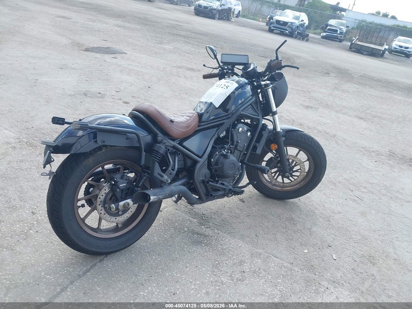 2024 Honda Cmx500 VIN MLHPC560XR5700275 IAAI salvage auction — FRONT END, Rebuildable (Florida), sold $1,250 on 2026-07-15 (photo 4)