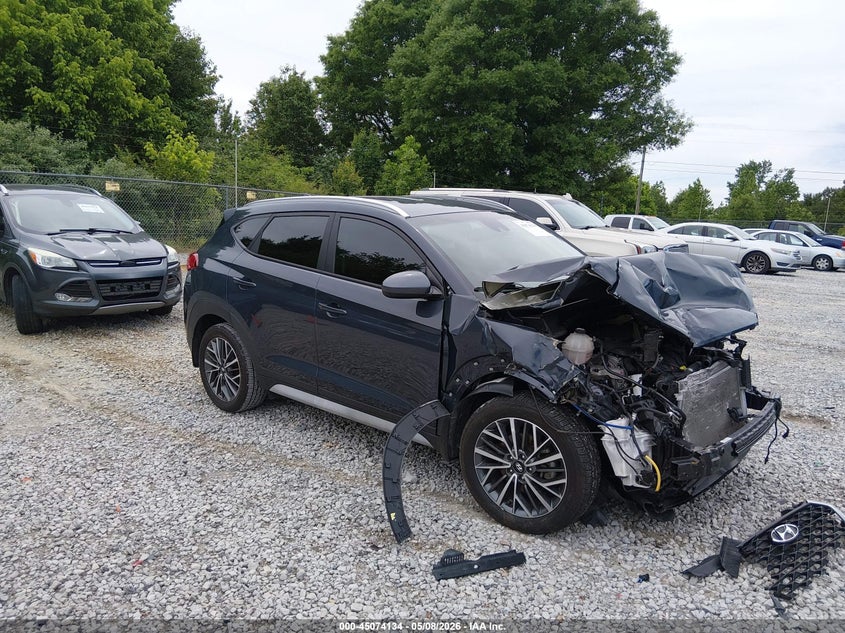 2021 Hyundai Tucson VIN KM8J33AL6MU343198 IAAI salvage auction — FRONT END, Salvage (Alabama), sold $2,500 on 2026-07-20 (photo 1)