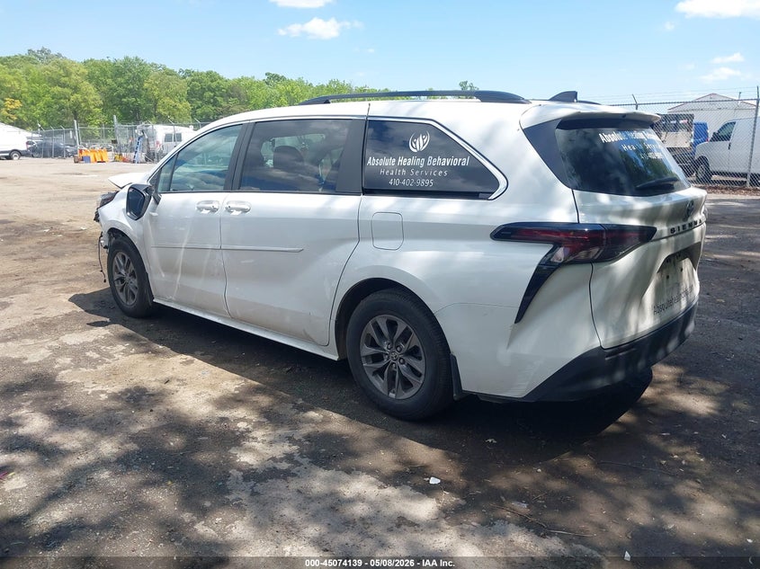 2023 Toyota Sienna VIN 5TDKRKECXPS149083 IAAI salvage auction — FRONT END, Salvage - Greater Than 75% (Maryland), sold $8,700 on 2026-07-10 (photo 3)