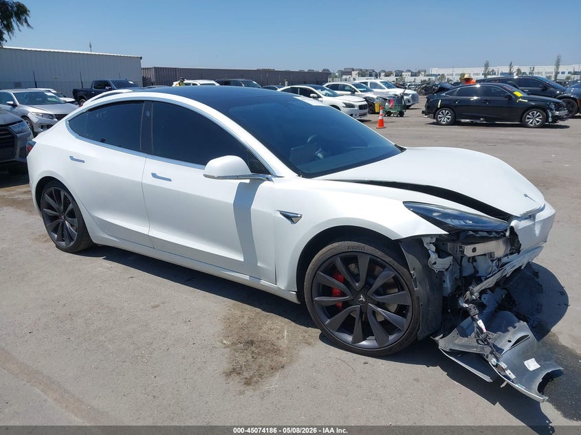 2020 Tesla Model 3 VIN 5YJ3E1EC9LF805413 IAAI salvage auction — FRONT END, Salvage (California), sold $7,800 on 2026-07-09 (photo 1)