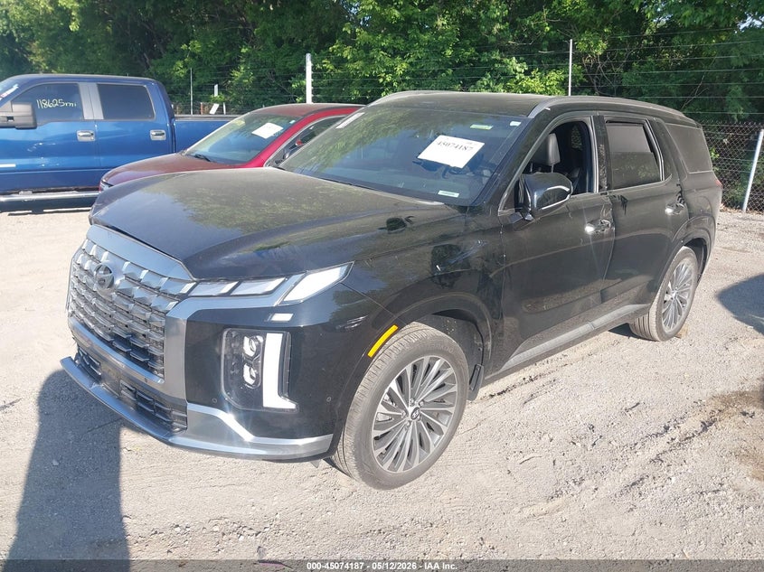 2025 Hyundai Palisade VIN KM8R7DGE7SU815752 IAAI salvage auction — FRONT END, Salvage (Indiana), sold $14,450 on 2026-07-18 (photo 2)