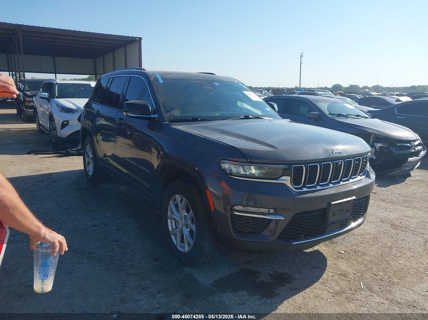 2023 Jeep Grand cherokee VIN 1C4RJHBG8PC661751 IAAI salvage auction — HAIL, Original (Texas), sold $16,500 on 2026-08-11 (photo 1)