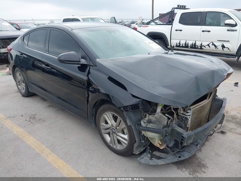 2020 Hyundai Elantra VIN KMHD84LF2LU927866 IAAI salvage auction — LEFT & RIGHT, Salvage (Texas), sold $1,100 on 2026-07-30 (photo 1)