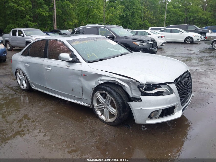2012 Audi S4 VIN WAUKGBFLXCA065192 IAAI salvage auction — LEFT & RIGHT, Salvage - Greater Than 75% (Maryland), sold $725 on 2026-07-15 (photo 1)