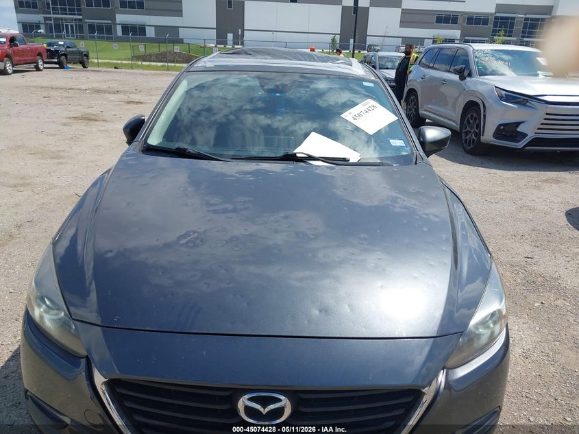2017 Mazda 3 VIN JM1BN1V70H1100837 IAAI salvage auction — HAIL, Original (Texas), sold $3,800 on 2026-07-28 (photo 6)