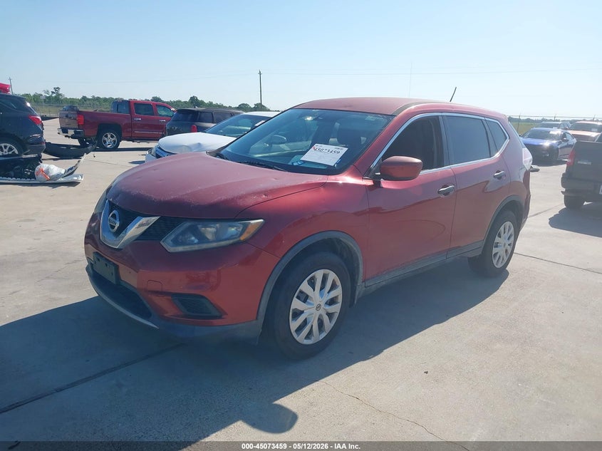2016 Nissan Rogue VIN KNMAT2MT4GP645943 IAAI salvage auction — HAIL, Original (Texas), sold $1,800 on 2026-07-24 (photo 2)