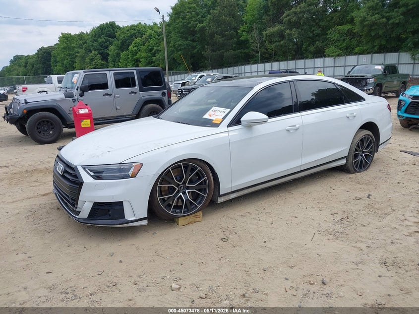2020 Audi A8 VIN WAU8EAF88LN014837 IAAI salvage auction — SIDE, Salvage (Georgia), sold $13,000 on 2026-07-30 (photo 2)