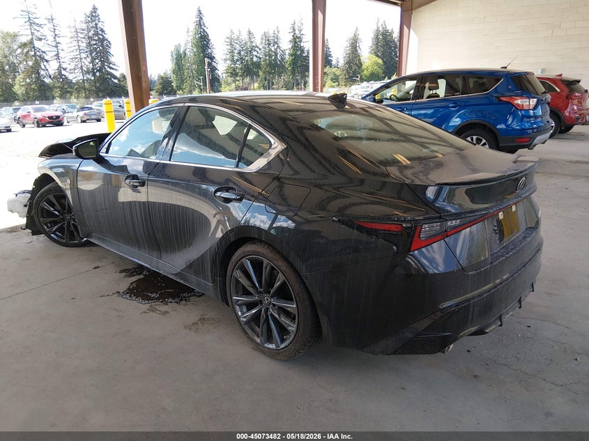 2022 Lexus Is VIN JTHGZ1B28N5058200 IAAI salvage auction — FRONT END, Bill Of Sale (Washington), sold $9,700 on 2026-07-08 (photo 3)