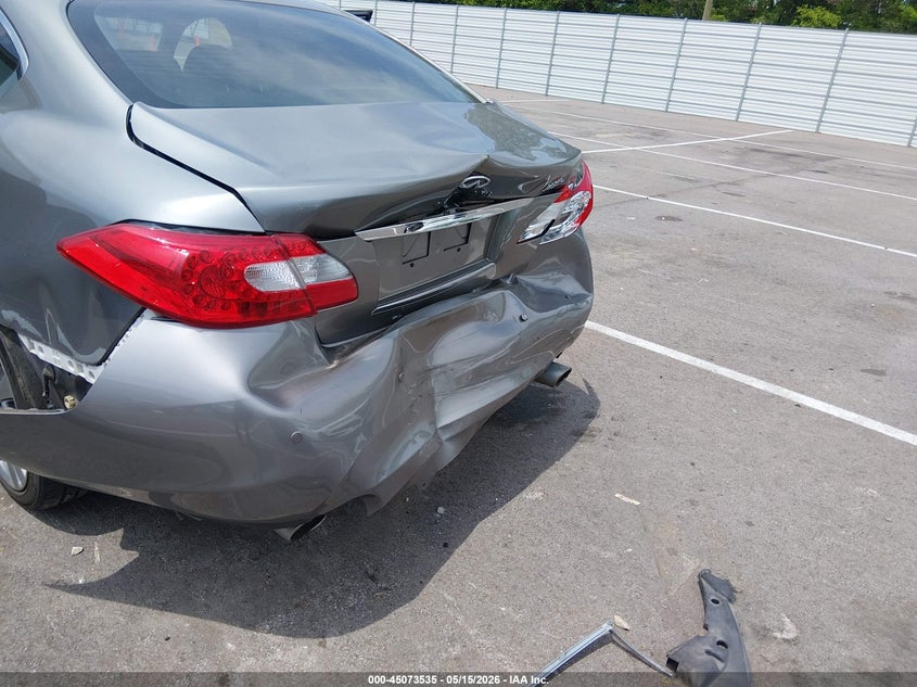 2013 Infiniti M37 VIN JN1BY1AR4DM603734 IAAI salvage auction — FRONT & REAR, Salvage (Tennessee), sold $1,025 on 2026-07-14 (photo 6)