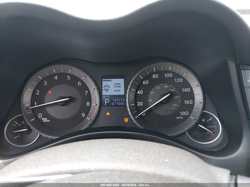 2013 Infiniti M37 VIN JN1BY1AR4DM603734 IAAI salvage auction — FRONT & REAR, Salvage (Tennessee), sold $1,025 on 2026-07-14 (photo 7)