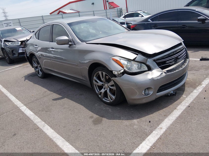 2013 Infiniti M37 VIN JN1BY1AR4DM603734 IAAI salvage auction — FRONT & REAR, Salvage (Tennessee), sold $1,025 on 2026-07-14 (photo 1)