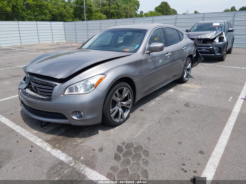 2013 Infiniti M37 VIN JN1BY1AR4DM603734 IAAI salvage auction — FRONT & REAR, Salvage (Tennessee), sold $1,025 on 2026-07-14 (photo 2)