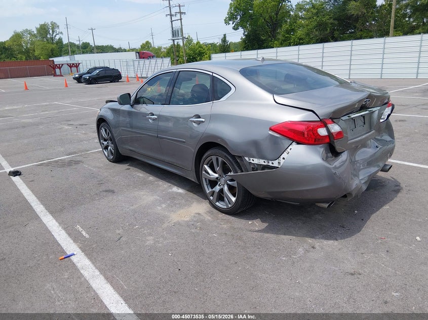2013 Infiniti M37 VIN JN1BY1AR4DM603734 IAAI salvage auction — FRONT & REAR, Salvage (Tennessee), sold $1,025 on 2026-07-14 (photo 3)
