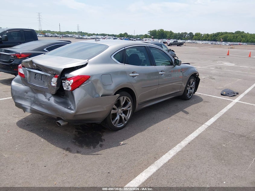 2013 Infiniti M37 VIN JN1BY1AR4DM603734 IAAI salvage auction — FRONT & REAR, Salvage (Tennessee), sold $1,025 on 2026-07-14 (photo 4)