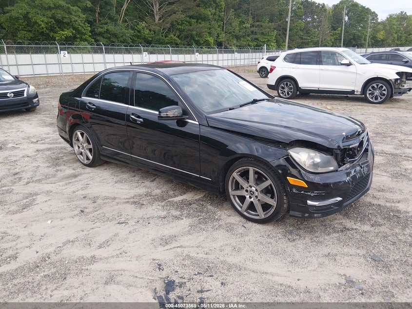 2014 Mercedes-benz C-klasse VIN WDDGF4HB7EA955766 IAAI salvage auction — FRONT END, Salvage (Idaho), sold $25 on 2026-07-30 (photo 1)