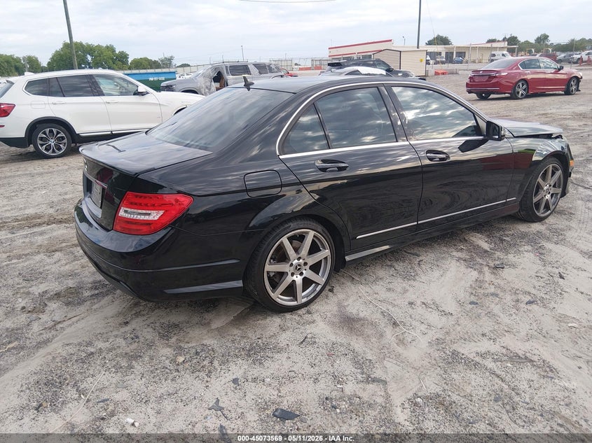 2014 Mercedes-benz C-klasse VIN WDDGF4HB7EA955766 IAAI salvage auction — FRONT END, Salvage (Idaho), sold $25 on 2026-07-30 (photo 4)