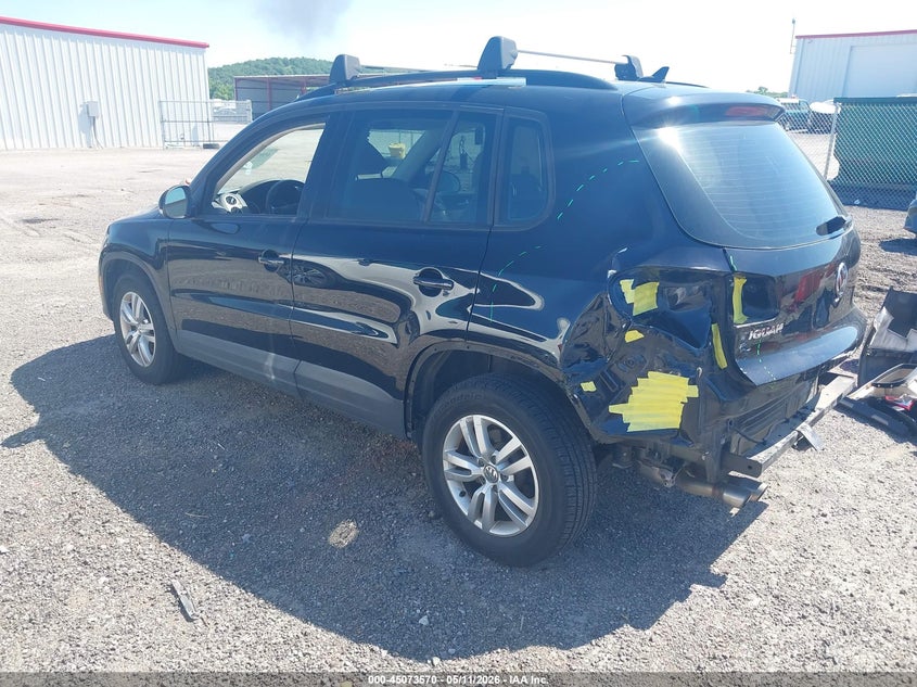 2017 Volkswagen Tiguan VIN WVGBV7AX1HK028142 IAAI salvage auction — REAR END, Clear (Oklahoma), sold $2,250 on 2026-07-07 (photo 3)