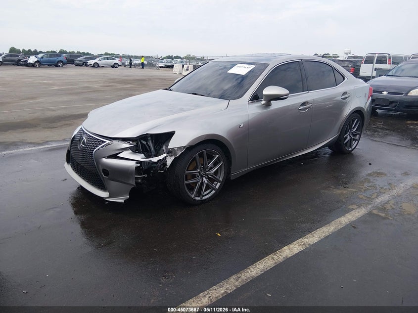 2015 Lexus Is VIN JTHCF1D2XF5026127 IAAI salvage auction — FRONT END, Salvage (North Carolina), sold $4,150 on 2026-07-15 (photo 2)