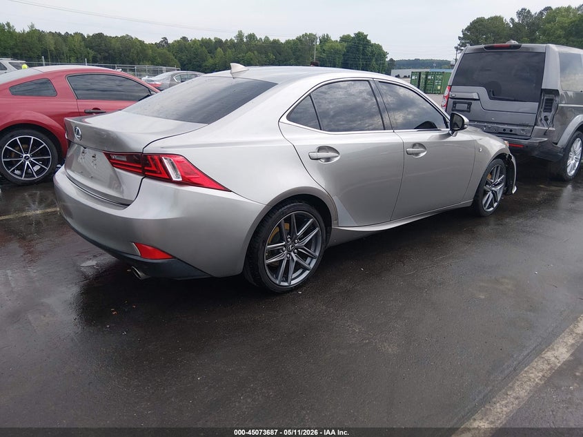 2015 Lexus Is VIN JTHCF1D2XF5026127 IAAI salvage auction — FRONT END, Salvage (North Carolina), sold $4,150 on 2026-07-15 (photo 4)