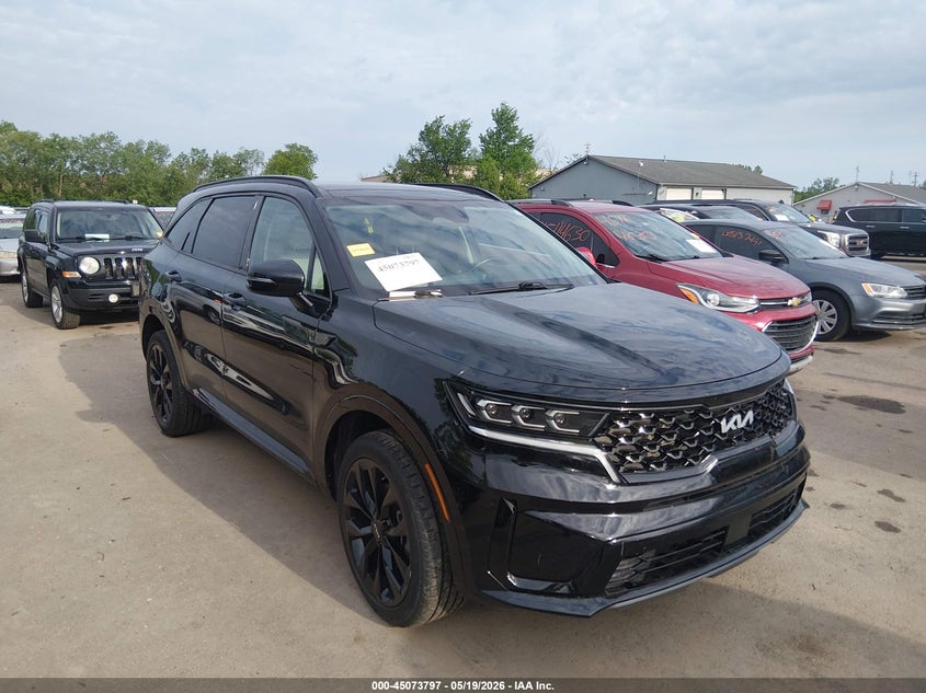 2022 Kia Sorento VIN 5XYRK4LF4NG143561 IAAI salvage auction — HAIL, Salvage (Ohio), sold $11,400 on 2026-07-07 (photo 1)
